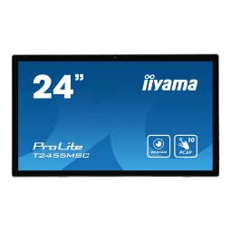 iiyama T2455MSC-B1 affichage de messages Écran plat de signalisation numérique 61 cm (24") LED 400 cd/m² Full HD Noir Écran tactile