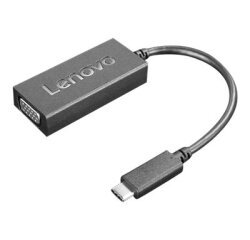 Lenovo 4X90M42956 câble vidéo et adaptateur VGA (D-Sub) USB Type-C Noir