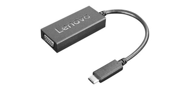 Lenovo 4X90M42956 câble vidéo et adaptateur VGA (D-Sub) USB Type-C Noir