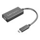 Lenovo 4X90M42956 câble vidéo et adaptateur VGA (D-Sub) USB Type-C Noir