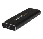 StarTech.com Boîtier Aluminium M.2 SSD vers USB 3.0 (5Gbps) avec UASP - Noir - M.2 NGFF SATA avec Clé B & Clé B+M - Boîtier Externe M.2 Portable - Non Compatible avec NVMe / AHCI
