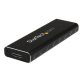 StarTech.com Boîtier Aluminium M.2 SSD vers USB 3.0 (5Gbps) avec UASP - Noir - M.2 NGFF SATA avec Clé B & Clé B+M - Boîtier Externe M.2 Portable - Non Compatible avec NVMe / AHCI