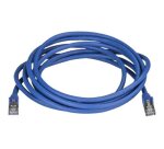 StarTech.com Câble Ethernet CAT6a 3m - Cordon RJ45 Blindé STP Anti-Accrochage 10GbE LAN - Câble Réseau Internet 100W PoE - Bleu - Snagless - Testé Individuellement - UL/TIA