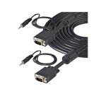 StarTech.com Câble vidéo coaxial pour écran VGA haute résolution 5 m avec audio HD15 M/M