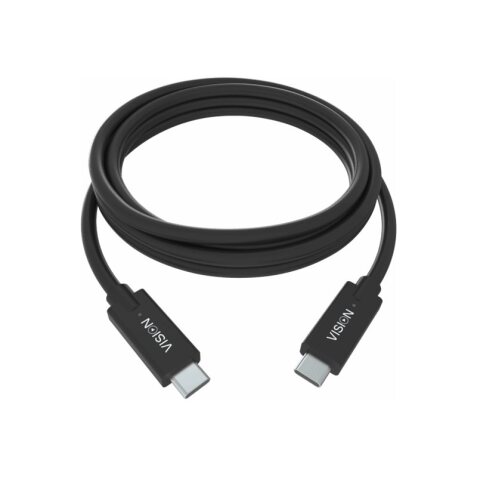 Vision TC 1MUSBC/BL câble USB USB 3.2 Gen 1 (3.1 Gen 1) 1 m USB B USB C Noir