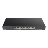 D-Link DGS-1250-28XMP Géré L3 Gigabit Ethernet (10/100/1000) Connexion Ethernet, supportant l'alimentation via ce port (PoE) Noir