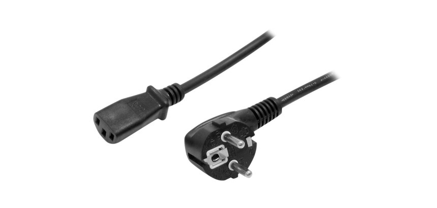 StarTech.com Cordon d'Alimentation pour Ordinateur de 2m, 18AWG, Cordon d'Alimentation Schuko UE vers C13, 250V 10A, Noir, Cordon d'Alimentation Schuko CEE 7/7 vers IEC 60320 C13 - Câble d'Alimentation PC