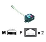 MCL Dedoubleur ethernet blinde câble de réseau Métallique