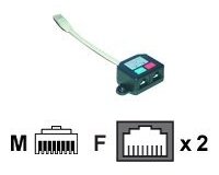 MCL Dedoubleur ethernet blinde câble de réseau Métallique