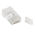 StarTech.com Fiche modulaire Cat6 RJ45 pour fil solide - Paquet de 50 - Transparent