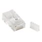 StarTech.com Fiche modulaire Cat6 RJ45 pour fil solide - Paquet de 50 - Transparent