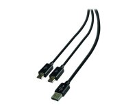 Steelplay Cable Dual Play & Charge Pour Manettes - Noir (PS4)