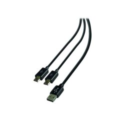 Steelplay Cable Dual Play & Charge Pour Manettes - Noir (PS4)