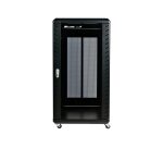 StarTech.com Armoire Rack Serveur 22U à 4 Montants, Armoire Verrouillable 19" pour Ordinateur/AV/Équipement IT, Rack Réseau pour Bureau/Domicile avec Roulettes et Rails de Montage Ajustables