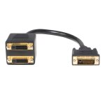 StarTech.com Câble Répartiteur en Y DVI-D vers 2x DVI-D 30 cm - Câble Splitter DVI-D - M/F