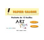 Papier calque art plus format a4 90 g pochette 12 feuilles