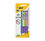 Porte-mine bic matic grip 0,7mm mines hb couleurs assorties blister 4