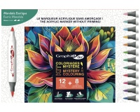 Kit coloriage mystere sans marque theme exotic mandala
