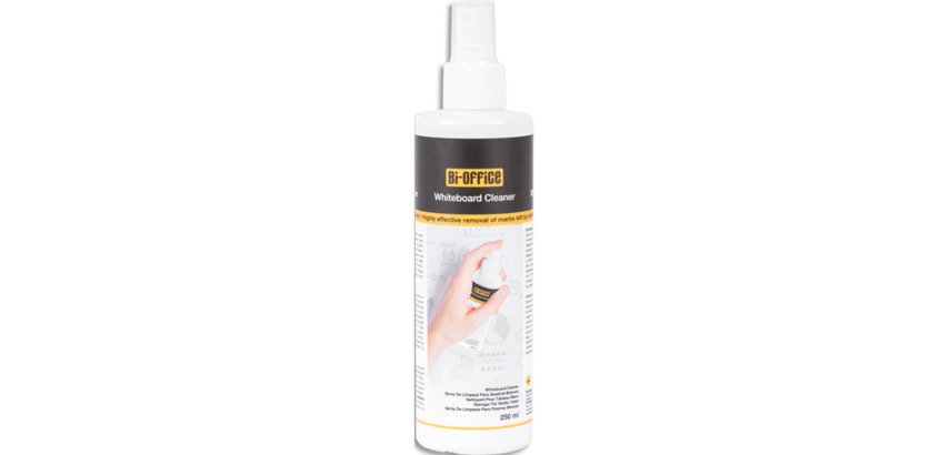 Spray nettoyant tableaux blancs bi-office 250 ml transparent flacon 1 unite