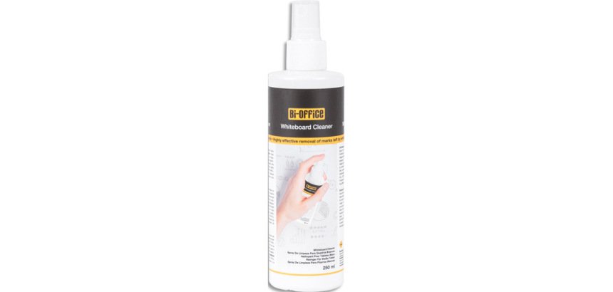 Spray nettoyant tableaux blancs bi-office 250 ml transparent flacon 1 unite