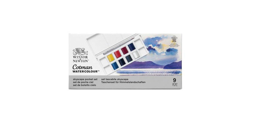Set aquarelle winsor & newton cotman pocket 8 hp skyscape