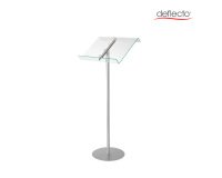 Pupitre sur pied deflecto avec anneaux amovibles dim l50 x h114 x p30 cm transparent