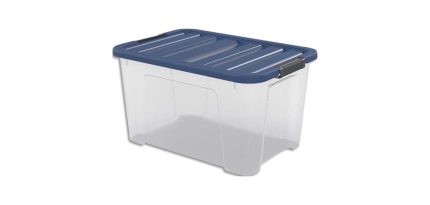 Boîte de rangement wave box sundis capacite 45 l dim 55,5 x 39 x h30,5 cm