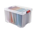 Bac de rangement clip n store sundis renforce capacite 45 l dim 50 x 32,5 x 39 cm
