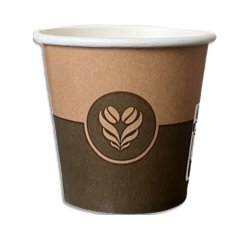 Gobelets en carton decor barista format 10 cl 4 oz 50 unites