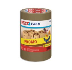 Adhesifs d emballage tesa polypropylene 43 microns 50 mm x 66 m havane lot 3