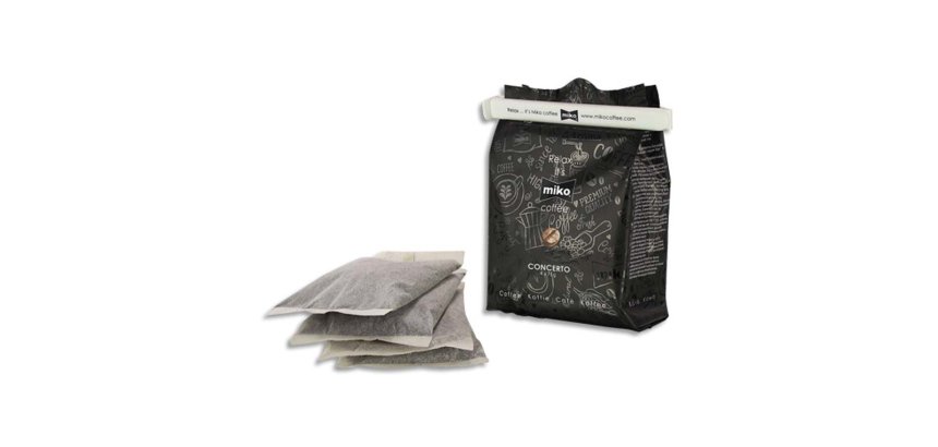 Filtres doses café miko concerto 50 % arabica 50 % robusta pour miko 151 carton 48