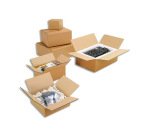 Caisses americaines double cannelure kraft ecru paquet de 10 50 x 40 x 30 cm