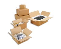 Caisses americaines double cannelure kraft ecru paquet de 10 50 x 40 x 30 cm