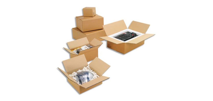 Caisses americaines double cannelure kraft ecru paquet de 10 50 x 40 x 30 cm