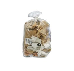 Sacs poubelles 130 litres transparents renforcés 82x120 cm 34 microns nfe boîte de 200