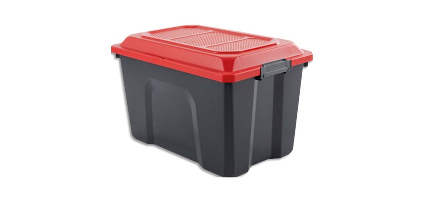 Boîte de rangement sundis locker diy 100% recyclé 2 poignées 60 l 58 x 38,5 x 36,5 cm