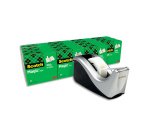 Dévidoir scotch magic office c60 argenté + 16 rouleaux de ruban adhésif 19mmx33m boîte individuelle