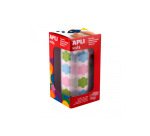 Gommettes fleurs apli kids rouleau 20 mm couleurs assorties boite de 900
