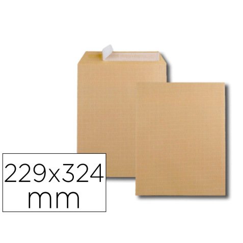 Pochette gpv kraft armé tr ès résistant 120g c4 229x324mmfermeture auto-adhésive boîte 250 unités