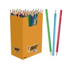Crayons de couleur bic kids assortis pot de 60 reference  301908
