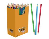 Crayons de couleur bic kids assortis pot de 60 reference  301908