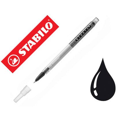 Recharge roller stabilo bionic encre liquide noire