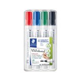 Marqueur staedtler tableau blanc dry safe pointe ogive assortiment 4 unités