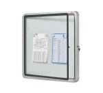 Vitrine d'extérieur nobo h69x75cm fond métal 6f