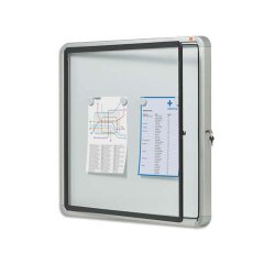 Vitrine d'extérieur nobo h69x75cm fond métal 6f