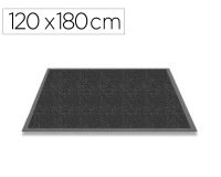 Tapis anti-salissures trafic intense fibres dures grattantes absorbantes semelle pvc 120x180cm coloris gris