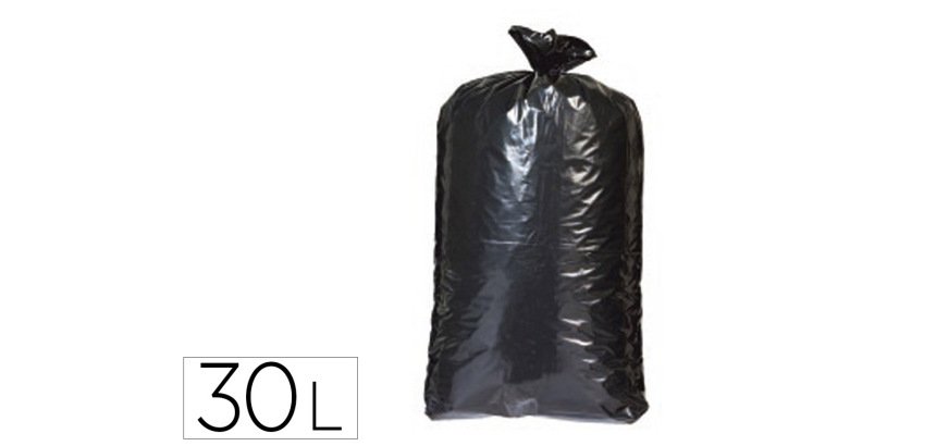 Lot 25 sacs poubelle noir 30l