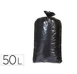 Lot 25 sacs poubelle noir 50l