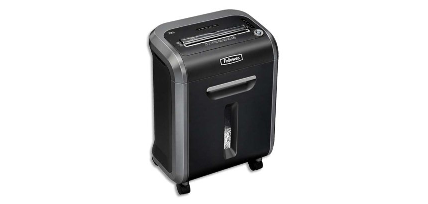 Destructeur fellowes 79ci coupe croisée 4x38mm capacité 16f vitesse 3.3m/min 47x38x26cm 12.8kg couleur noir