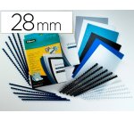 Anneau plastique fellowes relier format a4 21 anneaux diamètre 28mm 28x28x300mm coloris blanc boîte 50u